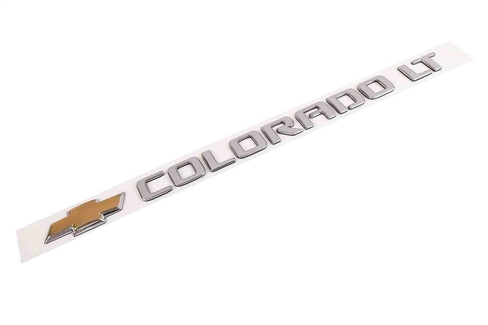 GM Genuine Parts Tailgate Colorado LT Name Plate with Bowtie