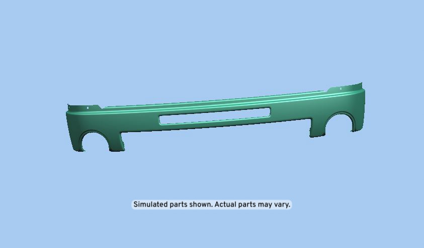 GM Genuine Parts Primed Front Bumper Impact Bar