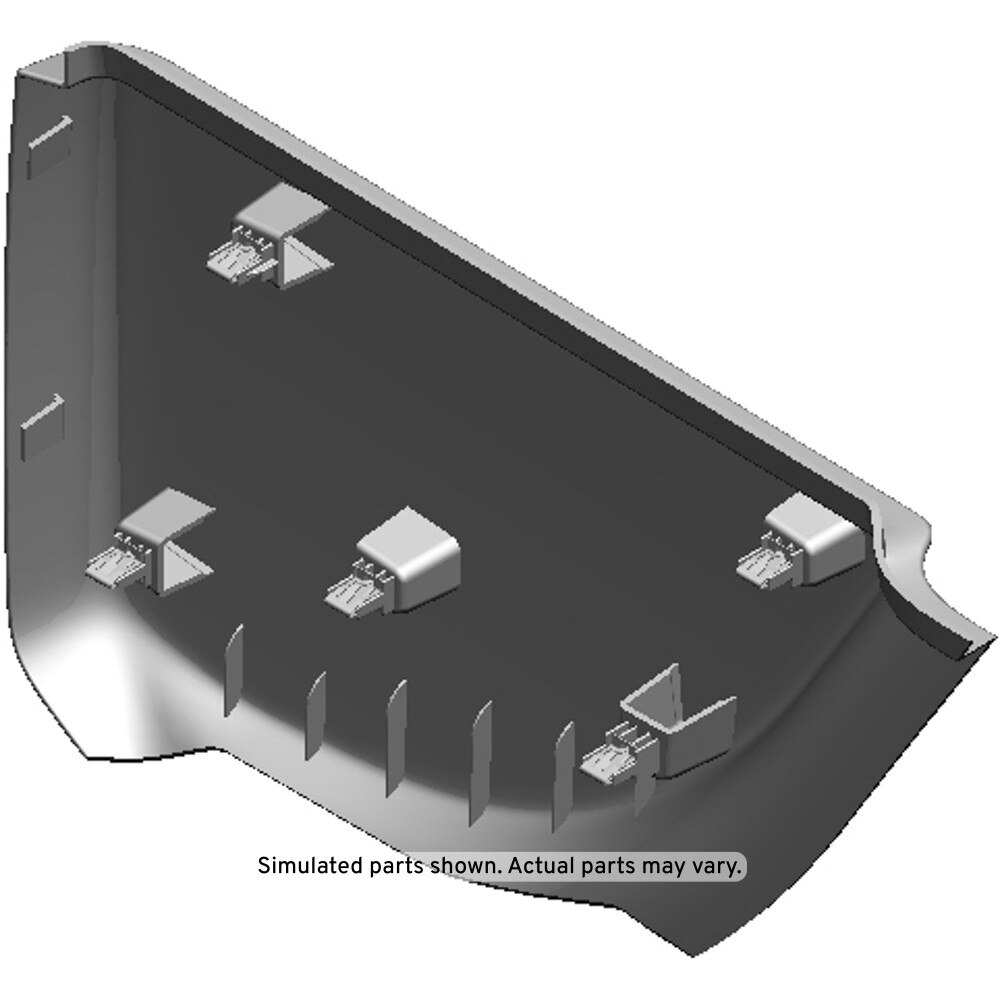GM Genuine Parts Light Gray Passenger Side Rear Floor Panel Trim Panel