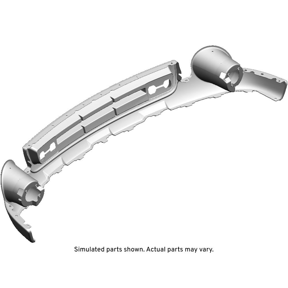 GM Genuine Parts Black Front Air Deflector