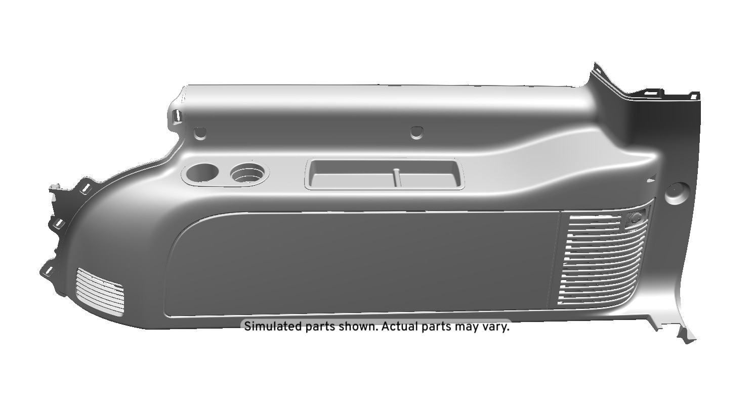 GM Genuine Parts Ebony Passenger Side Body Side Trim Panel