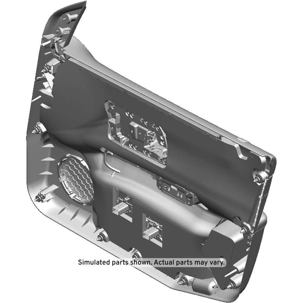 GM Genuine Parts Ebony Front Driver Side Door Trim