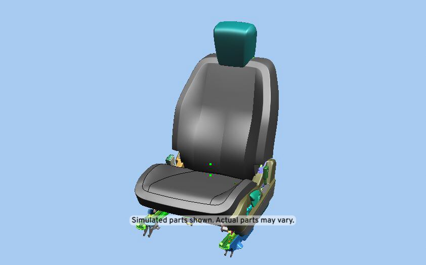 GM Genuine Parts Jet Black Driver Seat