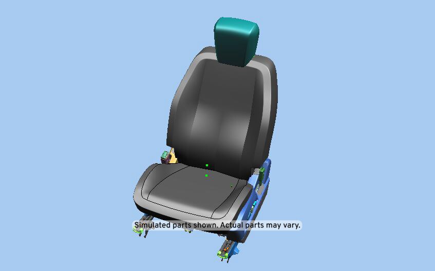 GM Genuine Parts Jet Black Driver Seat