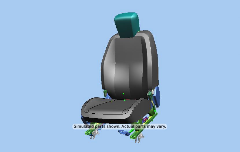GM Genuine Parts Light Titanium Passenger Seat