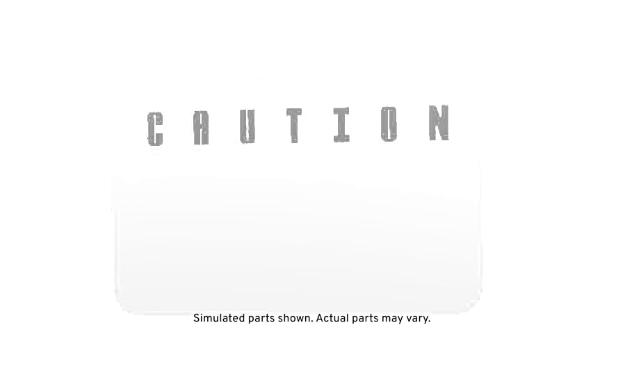GM Genuine Parts Battery Removal Caution Label