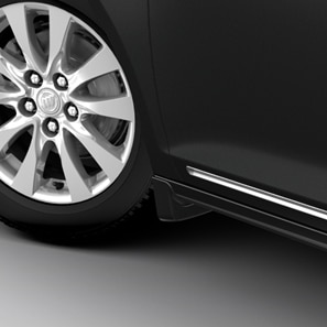 Front Molded Splash Guards in Graphite Gray Metallic