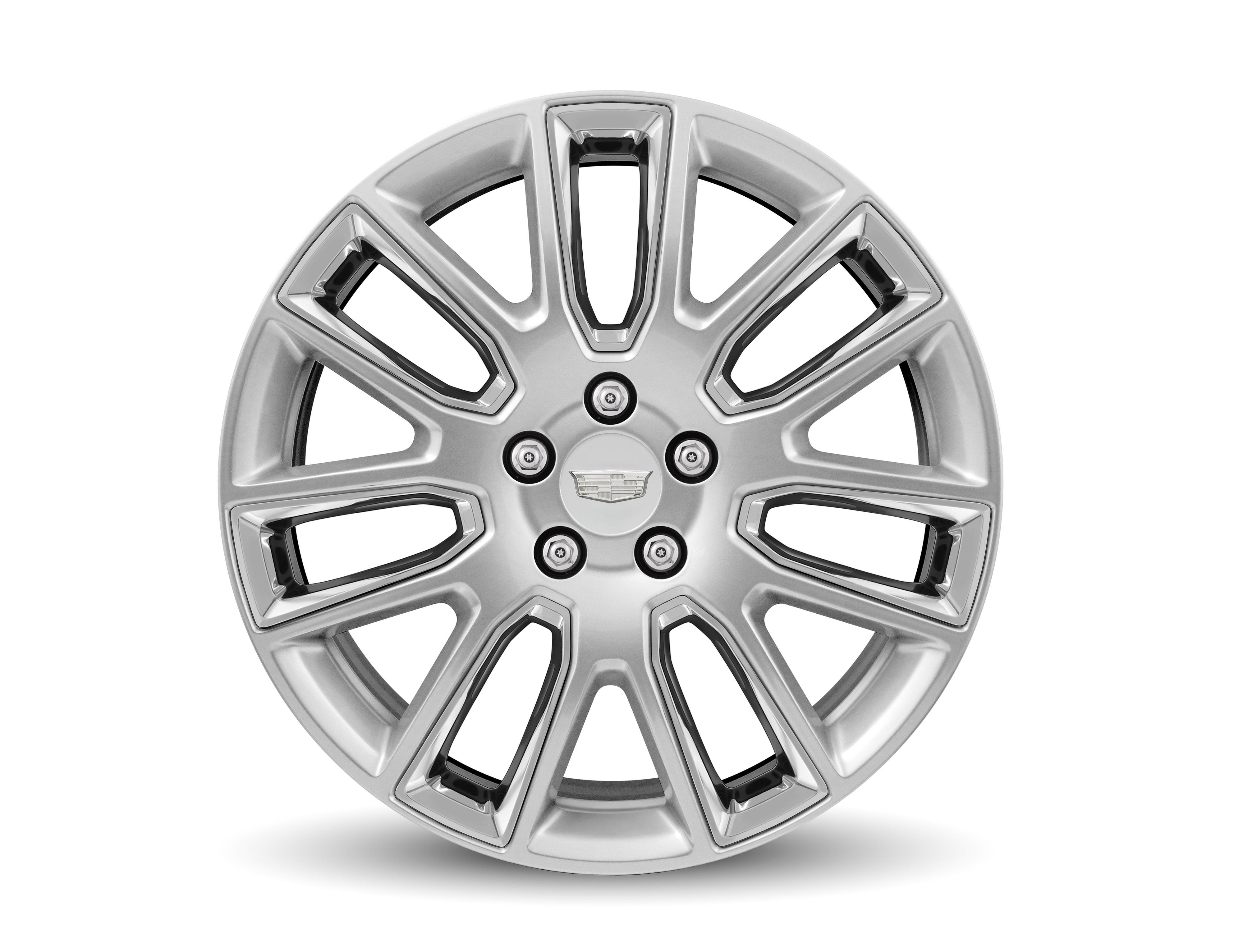 19x9-Inch Aluminum 7-Split-Spoke Front Wheel in Silver