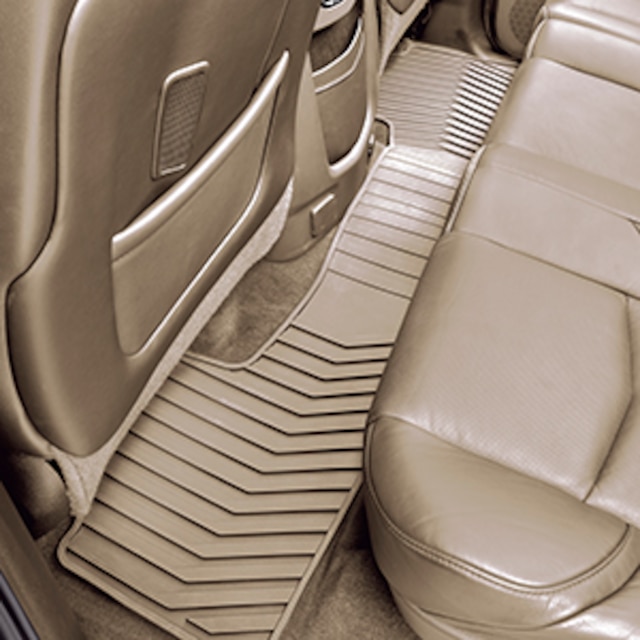 Second-Row One-Piece Premium All-Weather Floor Mat in Dune