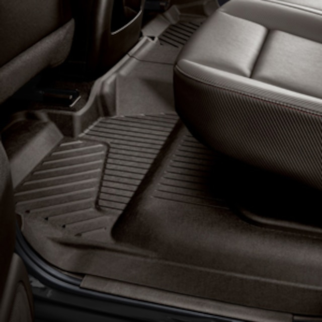 Crew Cab Second-Row Interlocking Premium All-Weather Floor Liner in Cocoa