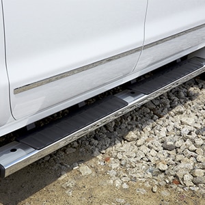 Molded Assist Steps in Chrome