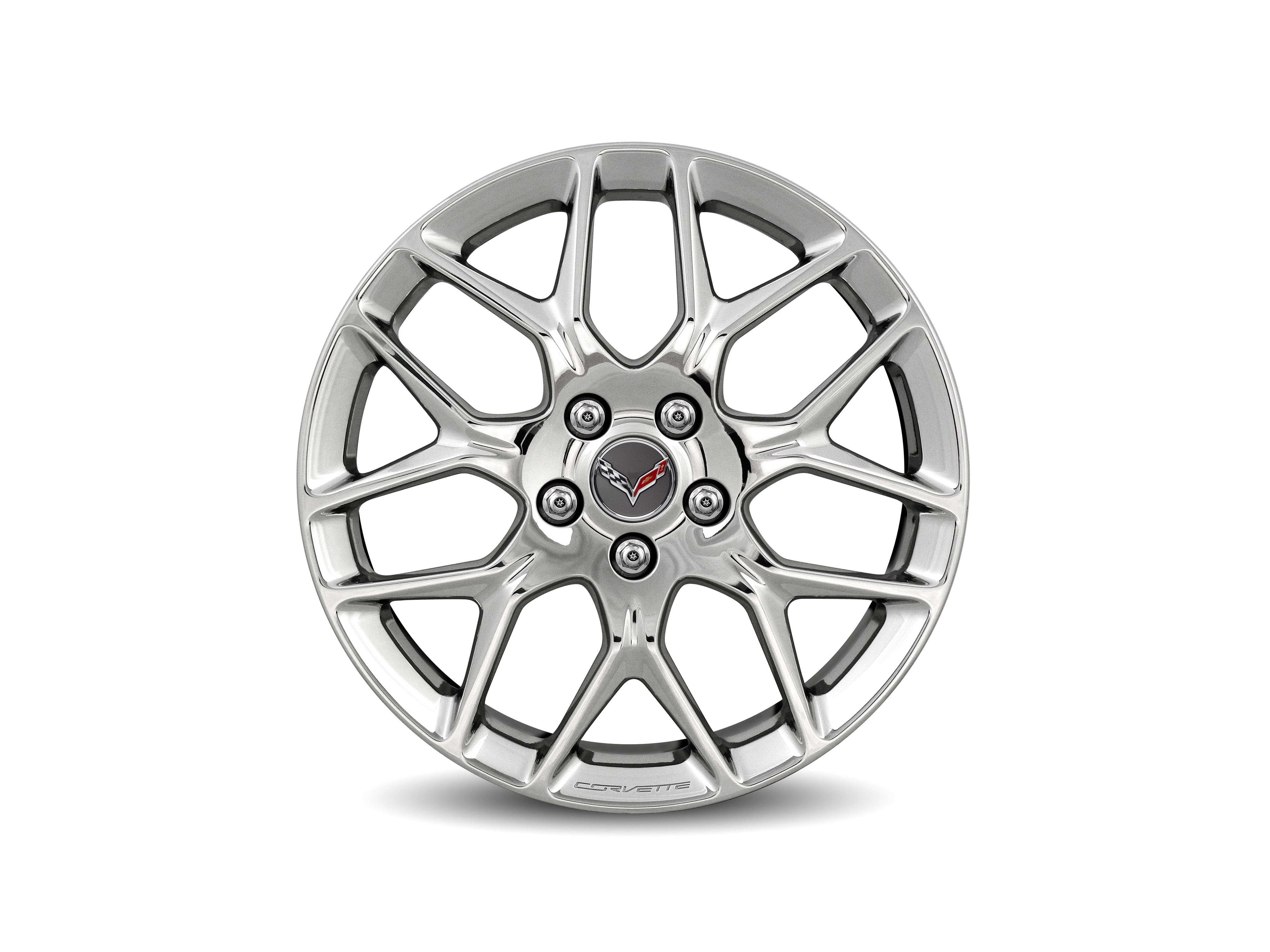 20x10-Inch Forged-Aluminum 7-Split-Spoke Rear Wheel in Polished Finish