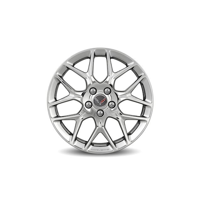 20x10-Inch Forged-Aluminum 7-Split-Spoke Rear Wheel in Polished Finish