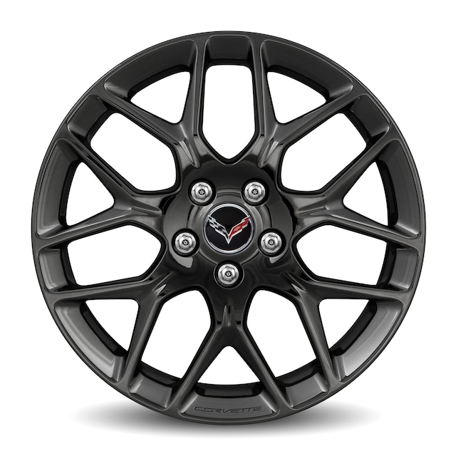 19- and 20-Inch Forged Aluminum 7-Split-Spoke Wheel Package in Black