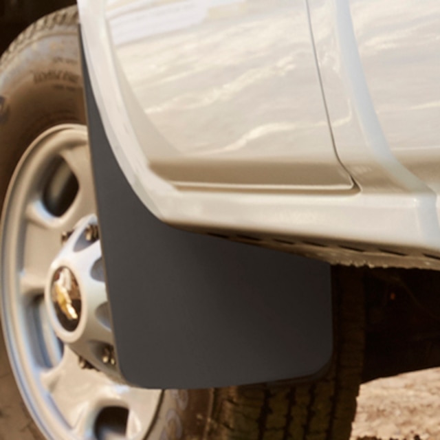 Front Flat Splash Guards in Black