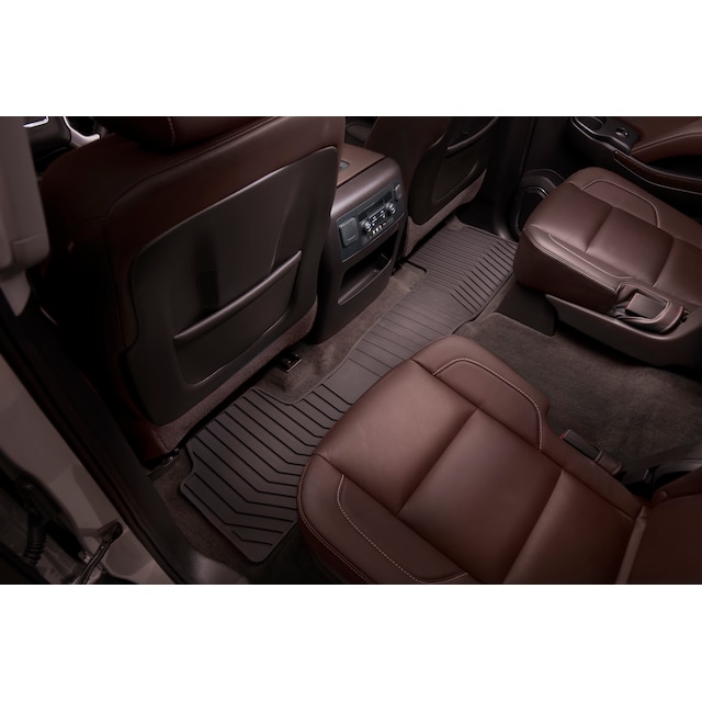 Second-Row One-Piece Premium All-Weather Floor Mat in Cocoa
