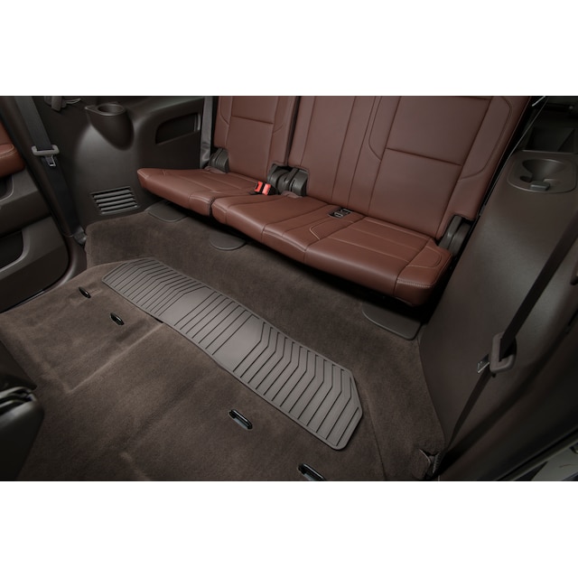 Third-Row One-Piece Premium All-Weather Floor Mat in Cocoa