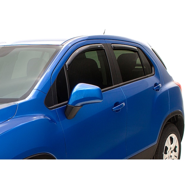 Front and Rear In-Channel Side Door Window Weather Deflectors in Smoke Black by LUND® - Associated Accessories