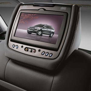 Rear-Seat Entertainment System with DVD Player in Ebony Leather