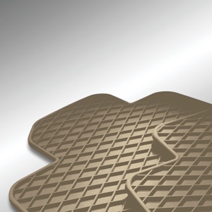 Second-Row One-Piece Premium All-Weather Floor Mat in Dune (For models with Second-Row Captain's Chairs)