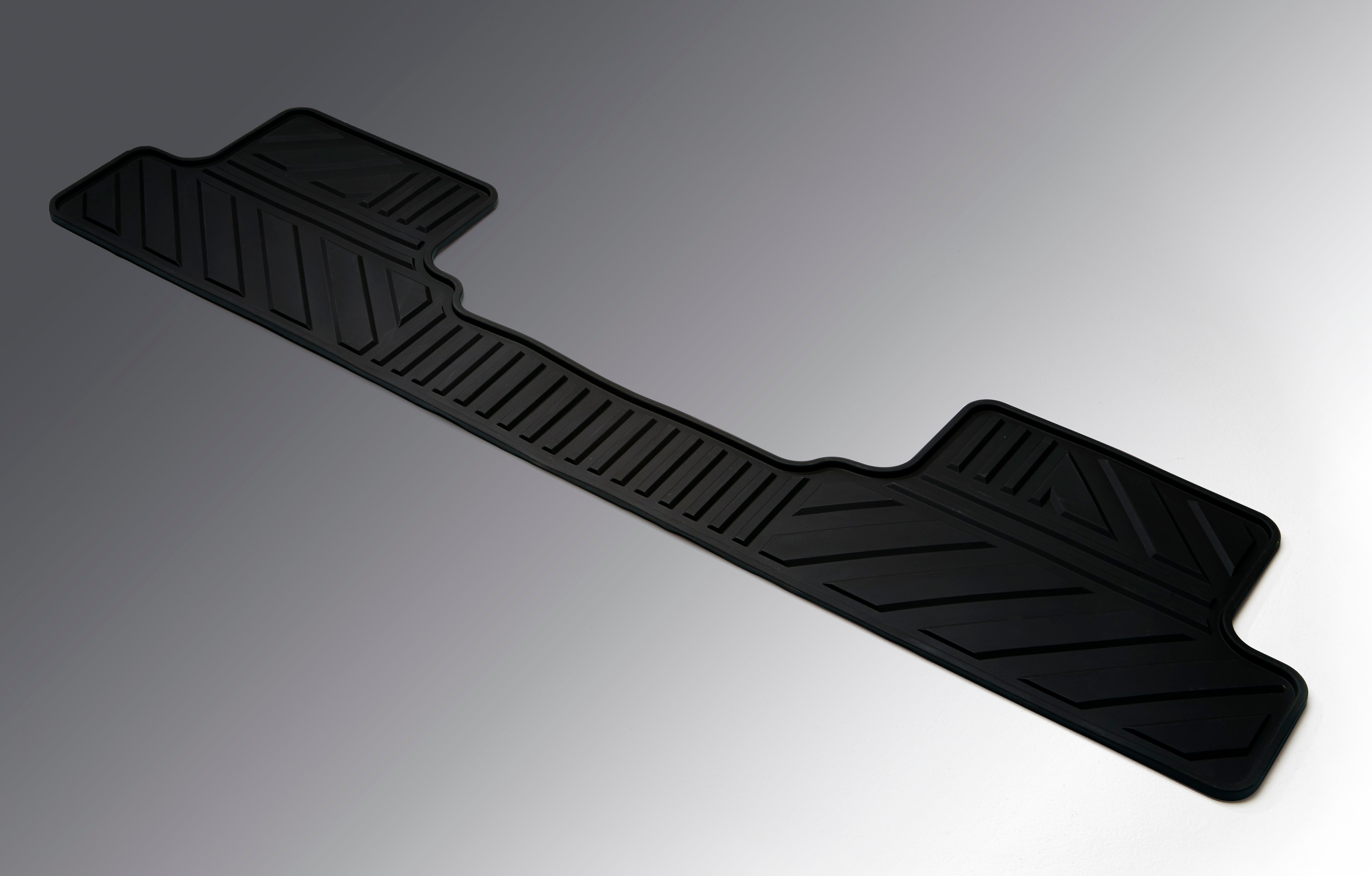 Extended Cab Second-Row One-Piece Premium All-Weather Floor Mat in Jet Black