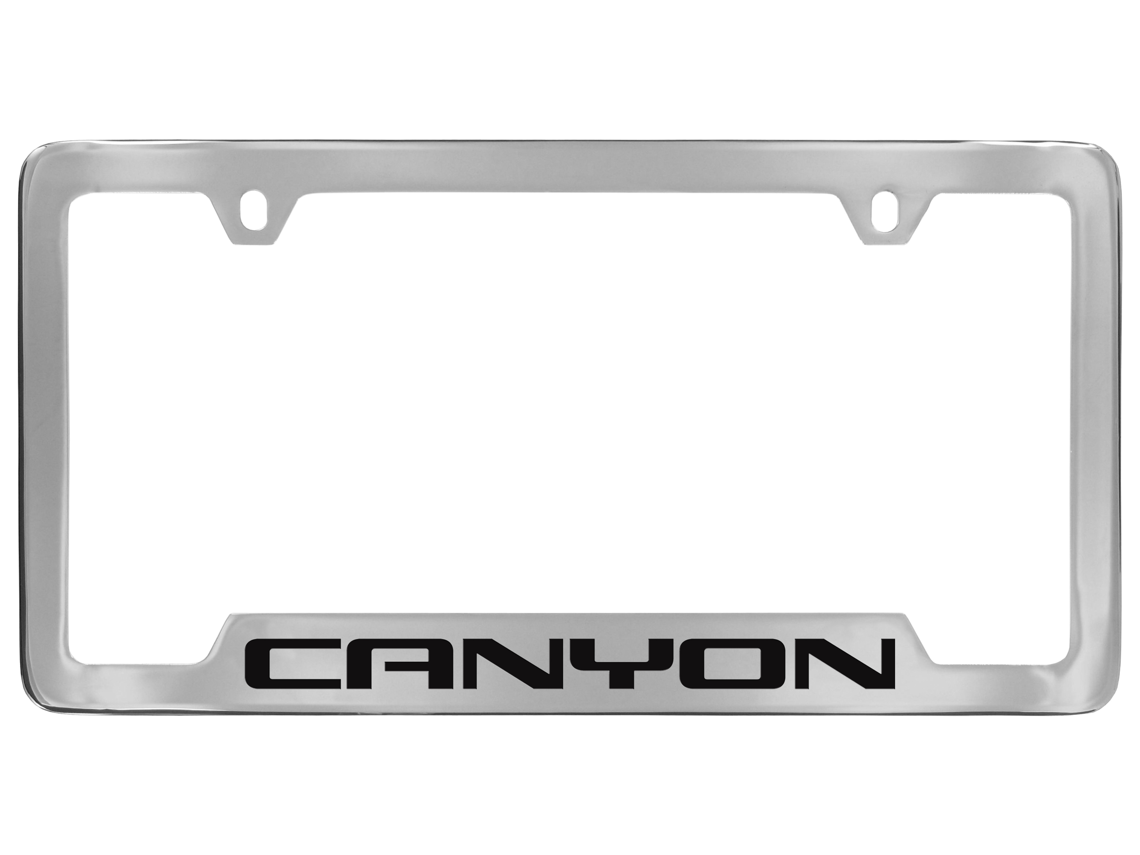 License Plate Frame by Baron & Baron® in Chrome with Canyon Script - Associated Accessories
