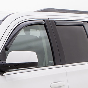 Front and Rear In-Channel Window Weather Deflectors in Smoke Black by LUND® - Associated Accessories