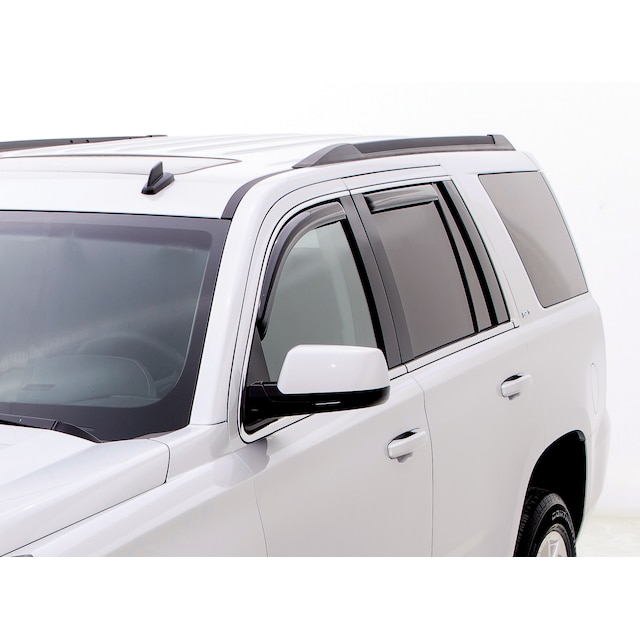 Front and Rear In-Channel Window Weather Deflectors in Smoke Black by LUND® - Associated Accessories