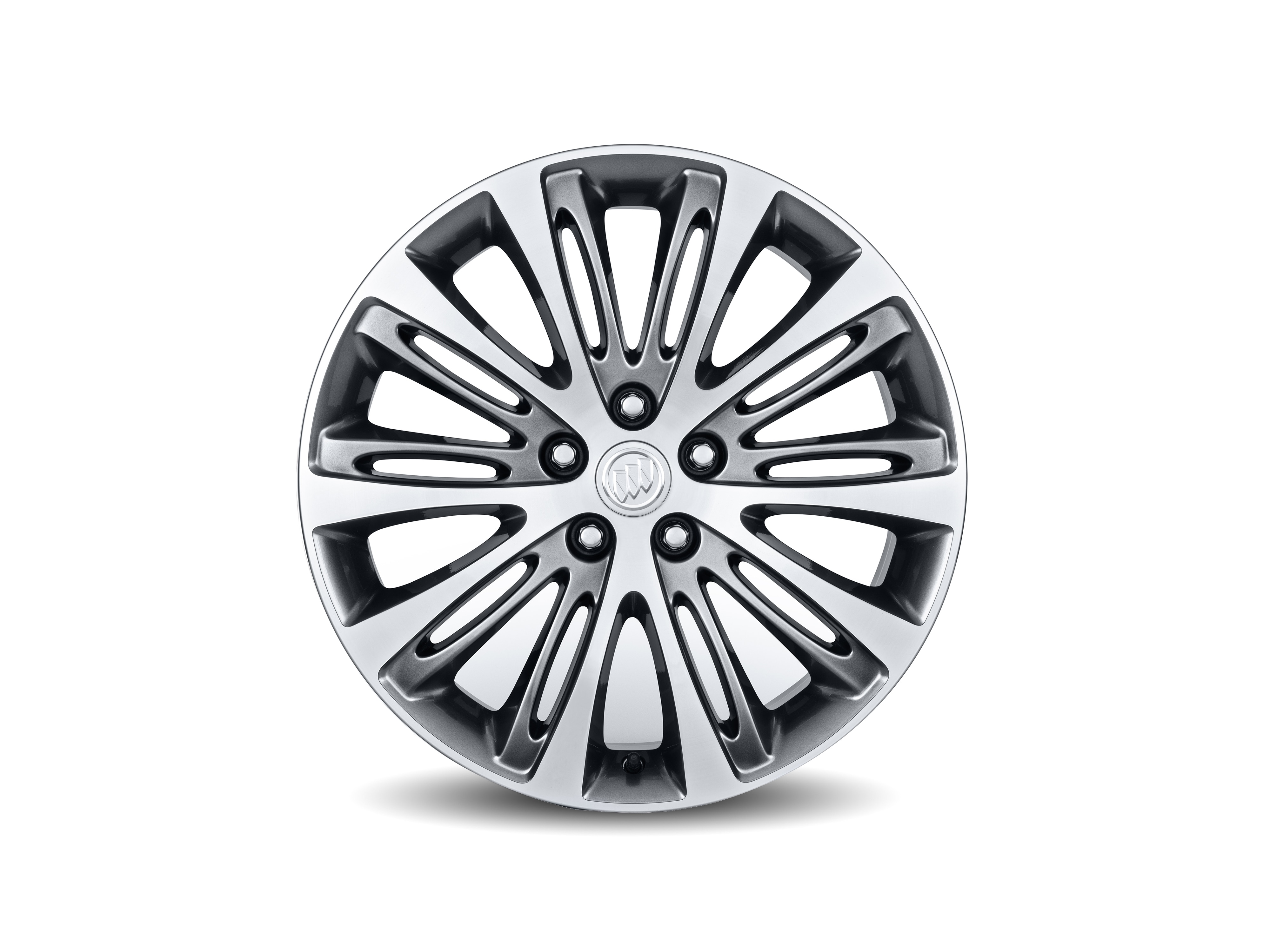 19x7.5-Inch Aluminum 5-Split-Spoke Wheel in Midnight Silver