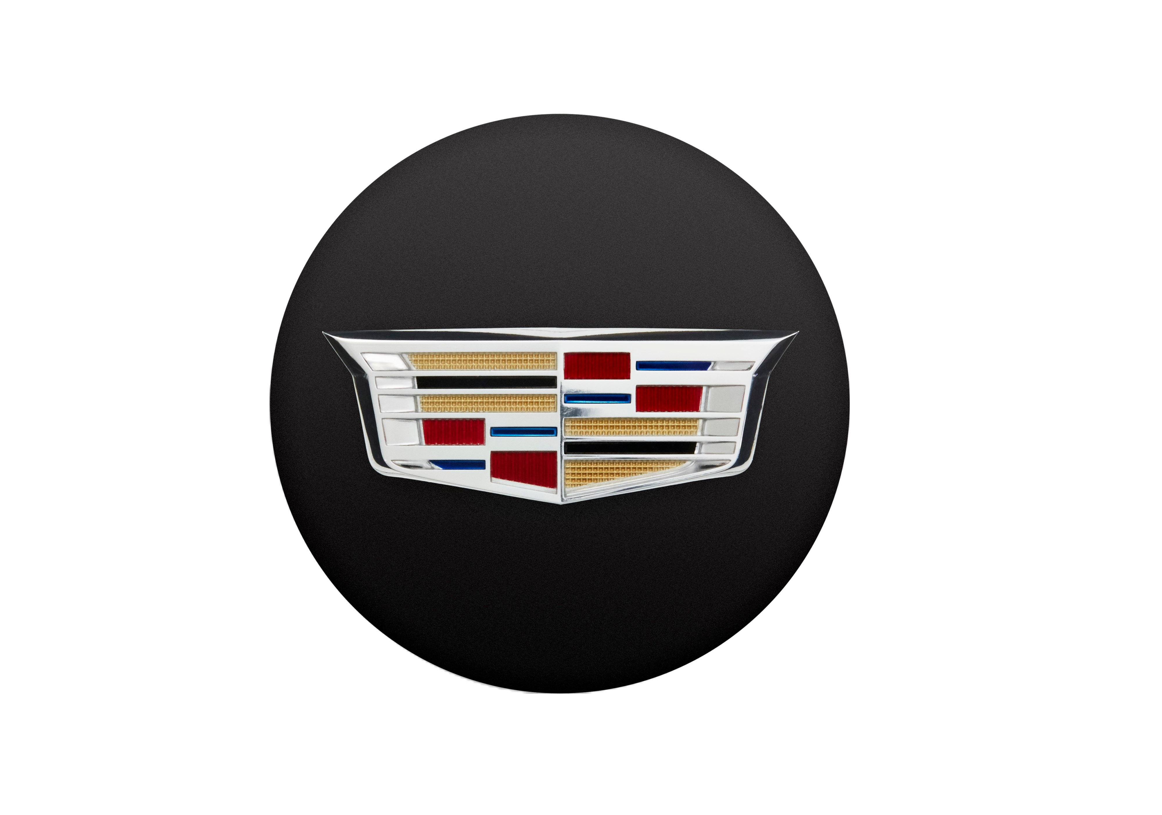 Center Cap in Black with Cadillac Logo