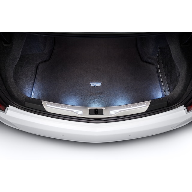 Illuminated Trunk Sill Plate in Stainless Steel