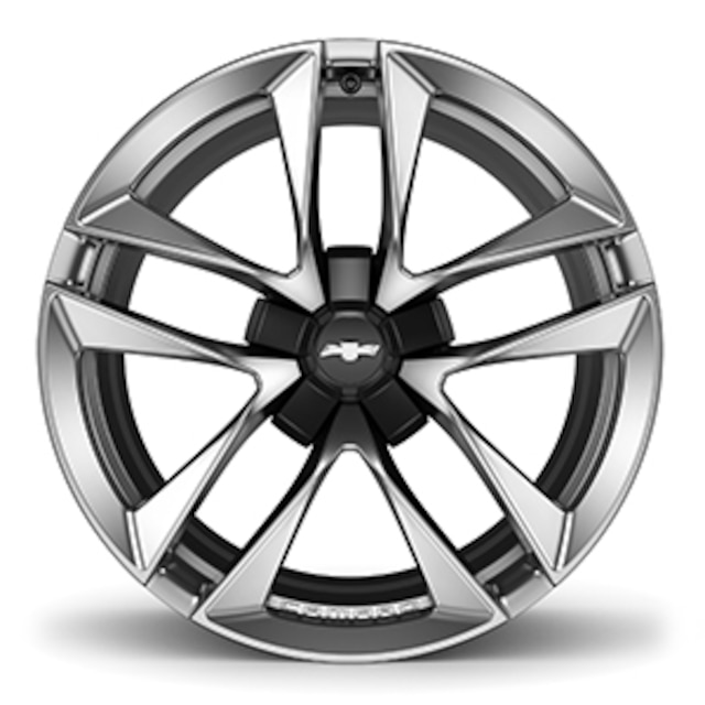 20 x 8.5-Inch 5-Split-Spoke Wheel Package in Polished Aluminum