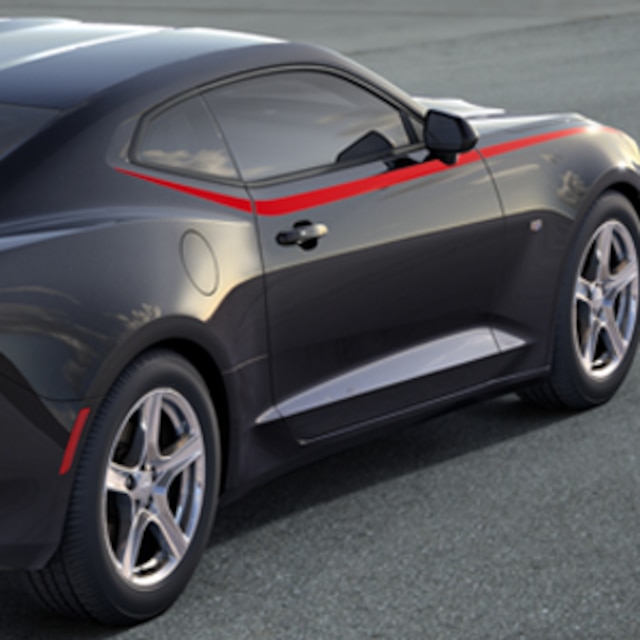 Spear stripe Package in Red Hot