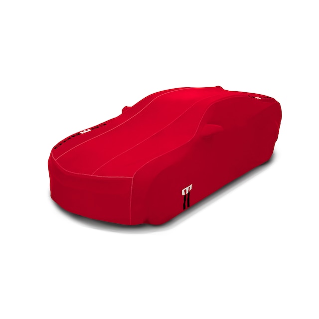 Premium All-Weather Outdoor Cover in Red with Camaro Logo