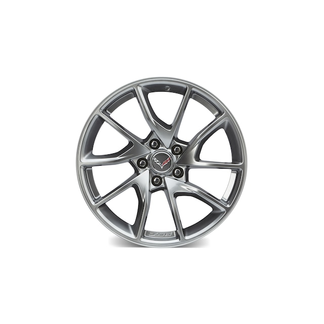 19x10-Inch Aluminum 5-Split-Spoke Front Wheel in Nickel Pearl