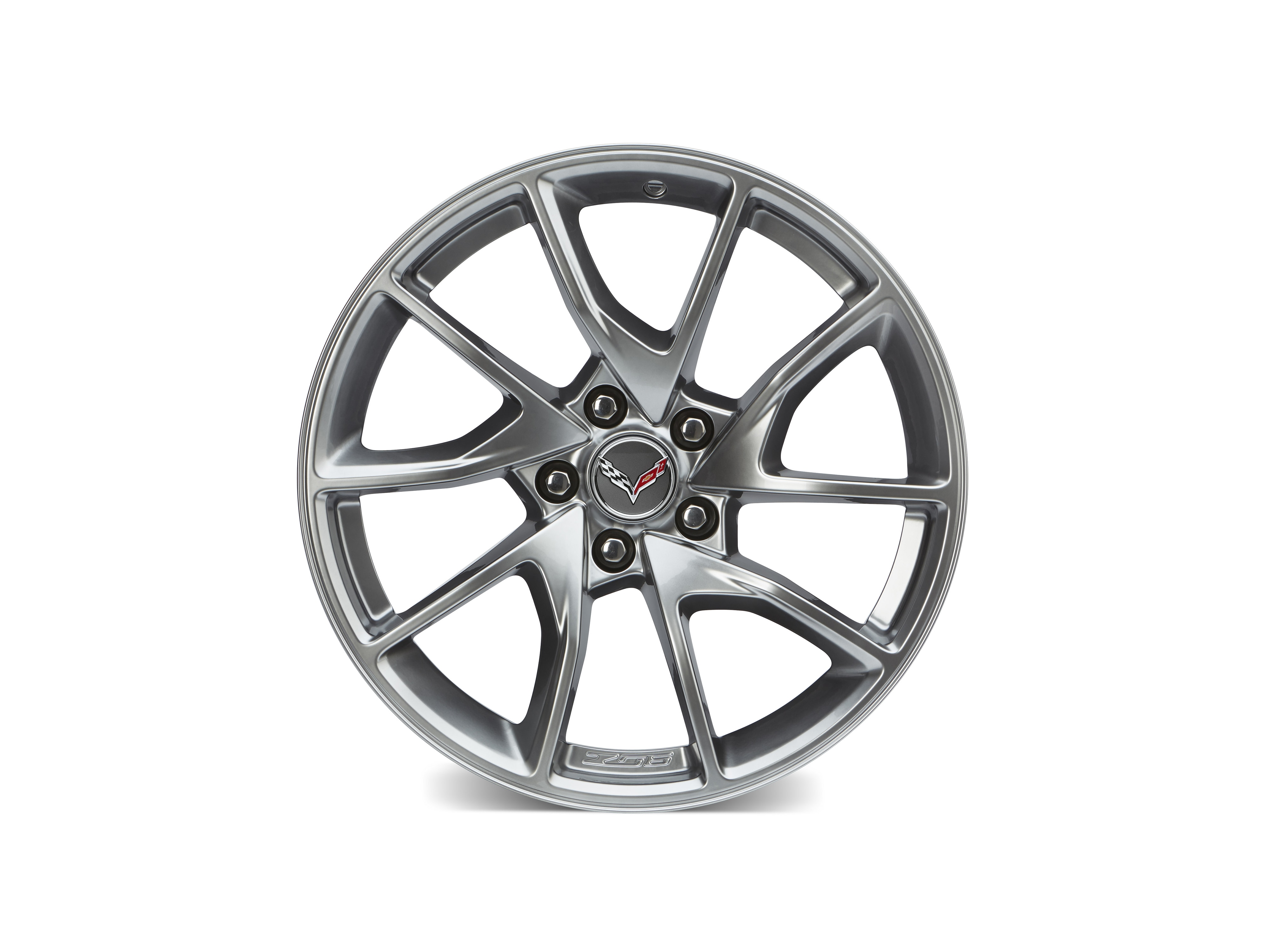 20x12-Inch Aluminum 5-Split-Spoke Rear Wheel in Nickel Pearl