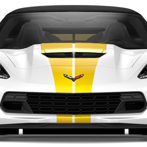 Dual Racing Stripe Package in Velocity Yellow for Convertible Models