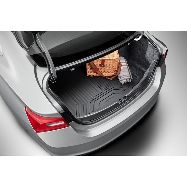 Premium All-Weather Cargo Area Mat in Jet Black with Malibu Script