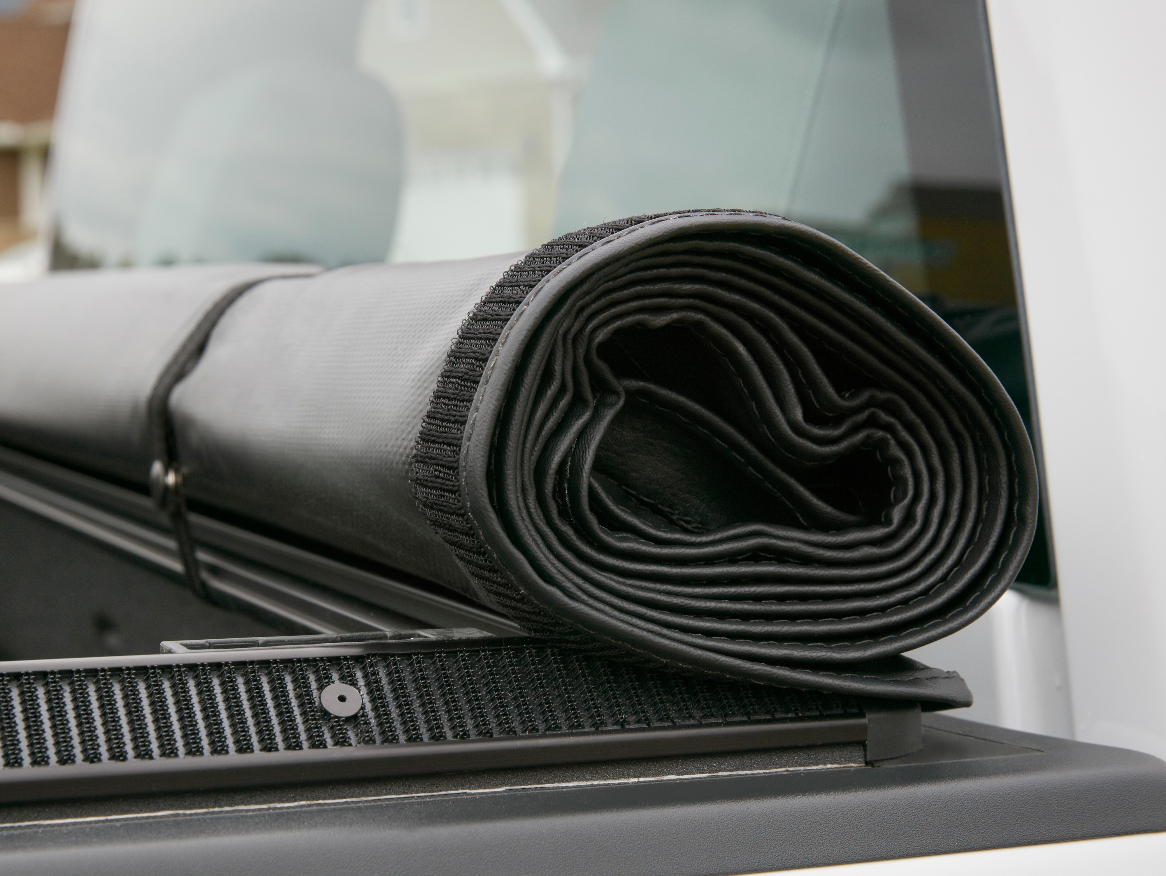 Short Box Soft Roll-Up Tonneau Cover with GMC Logo