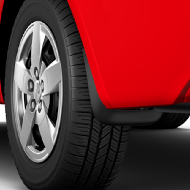 Rear Molded Splash Guards in Black for Hatchback
