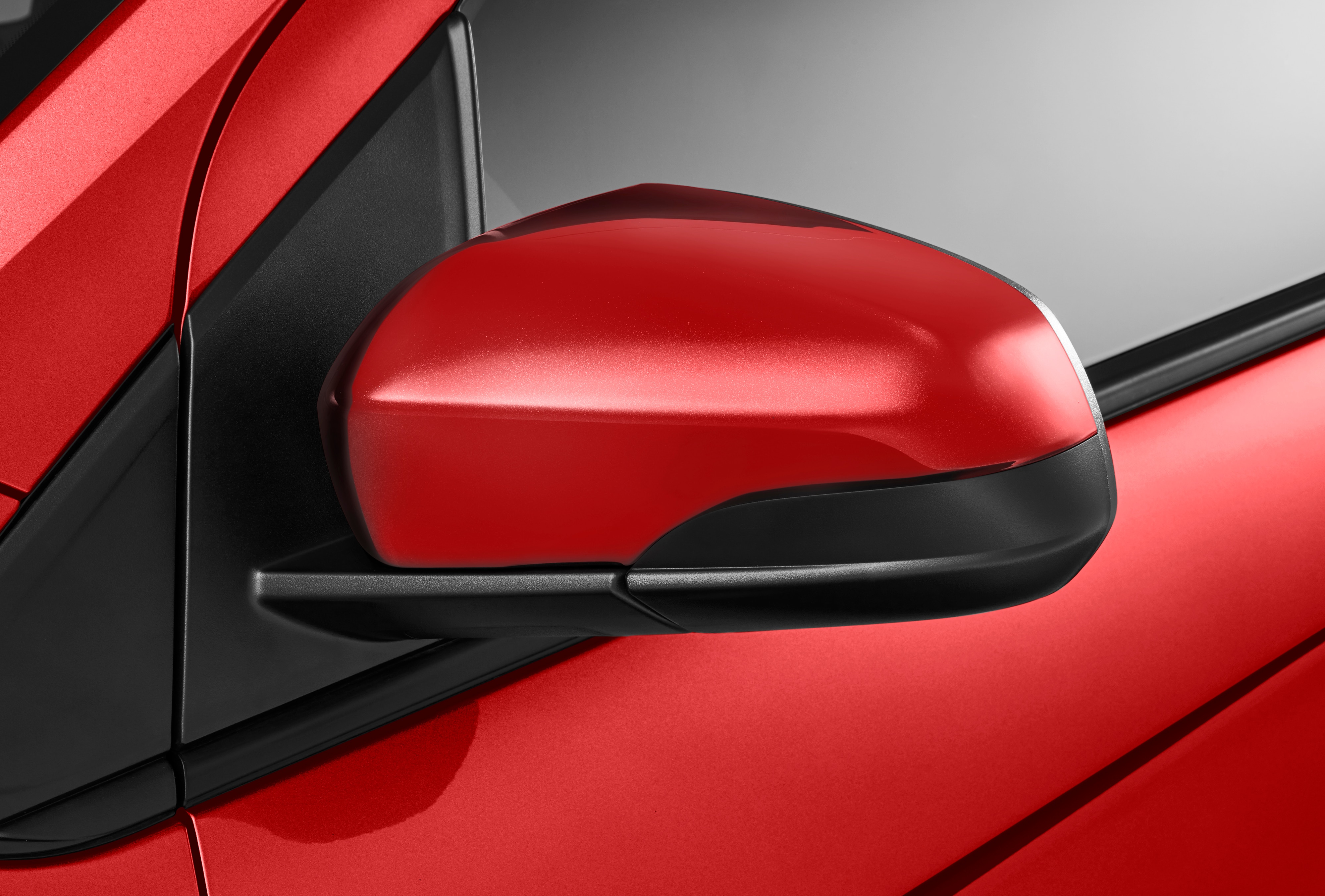 Outside Rearview Mirror Covers in Red Hot