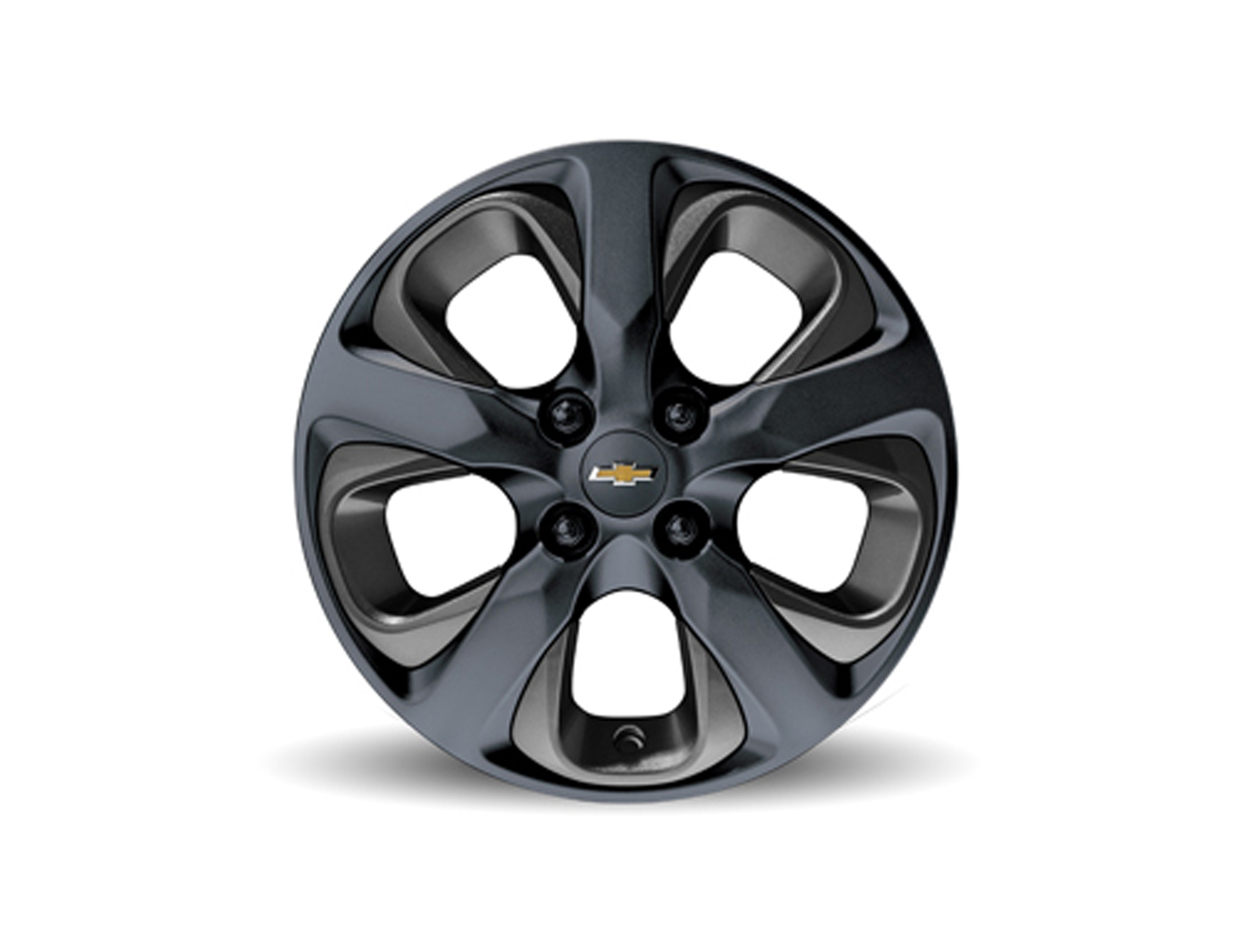 15x6-Inch Aluminum 5-Spoke Wheel in Black