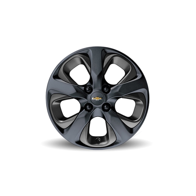 15x6-Inch Aluminum 5-Spoke Wheel in Black