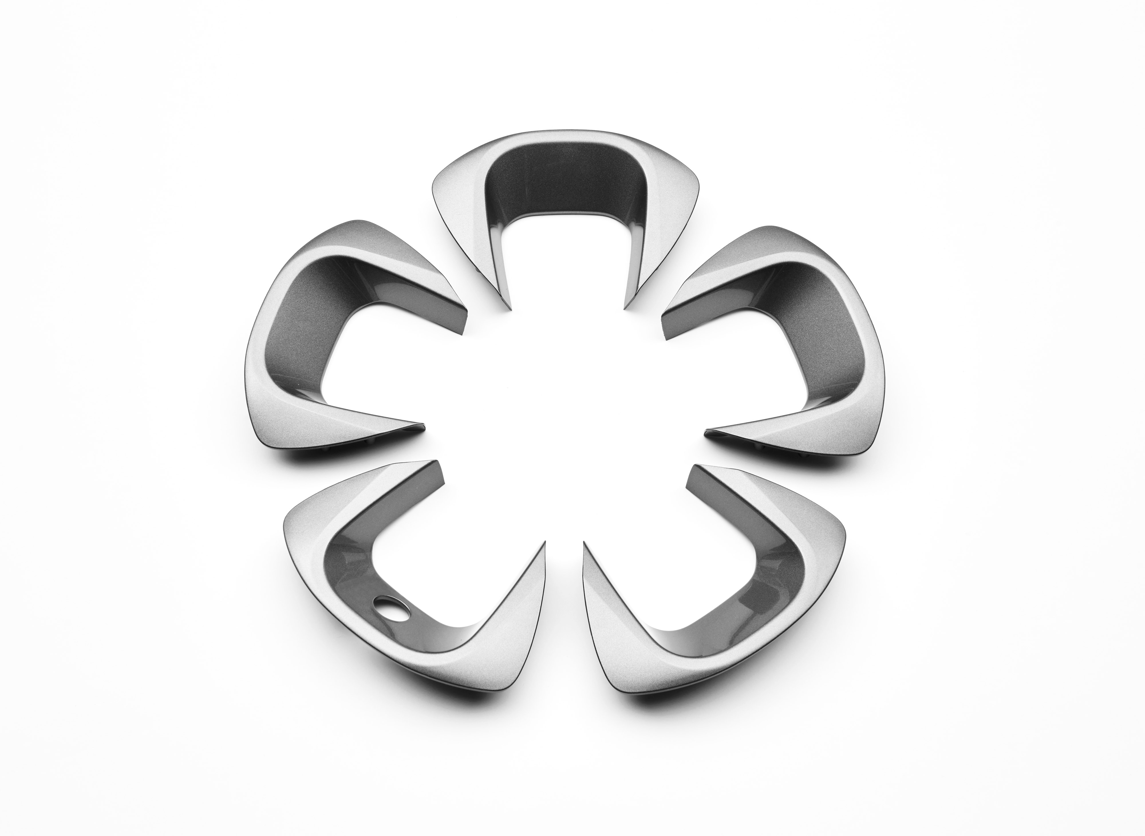 Wheel-Spoke Inserts in Gray