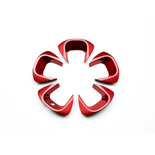 Wheel-Spoke Inserts in Red