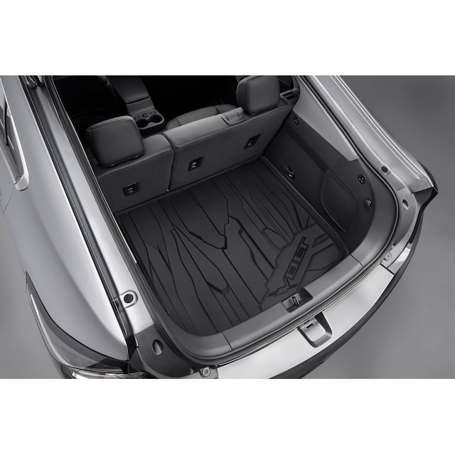 Premium All-Weather Cargo Area Mat in Jet Black with Volt Script