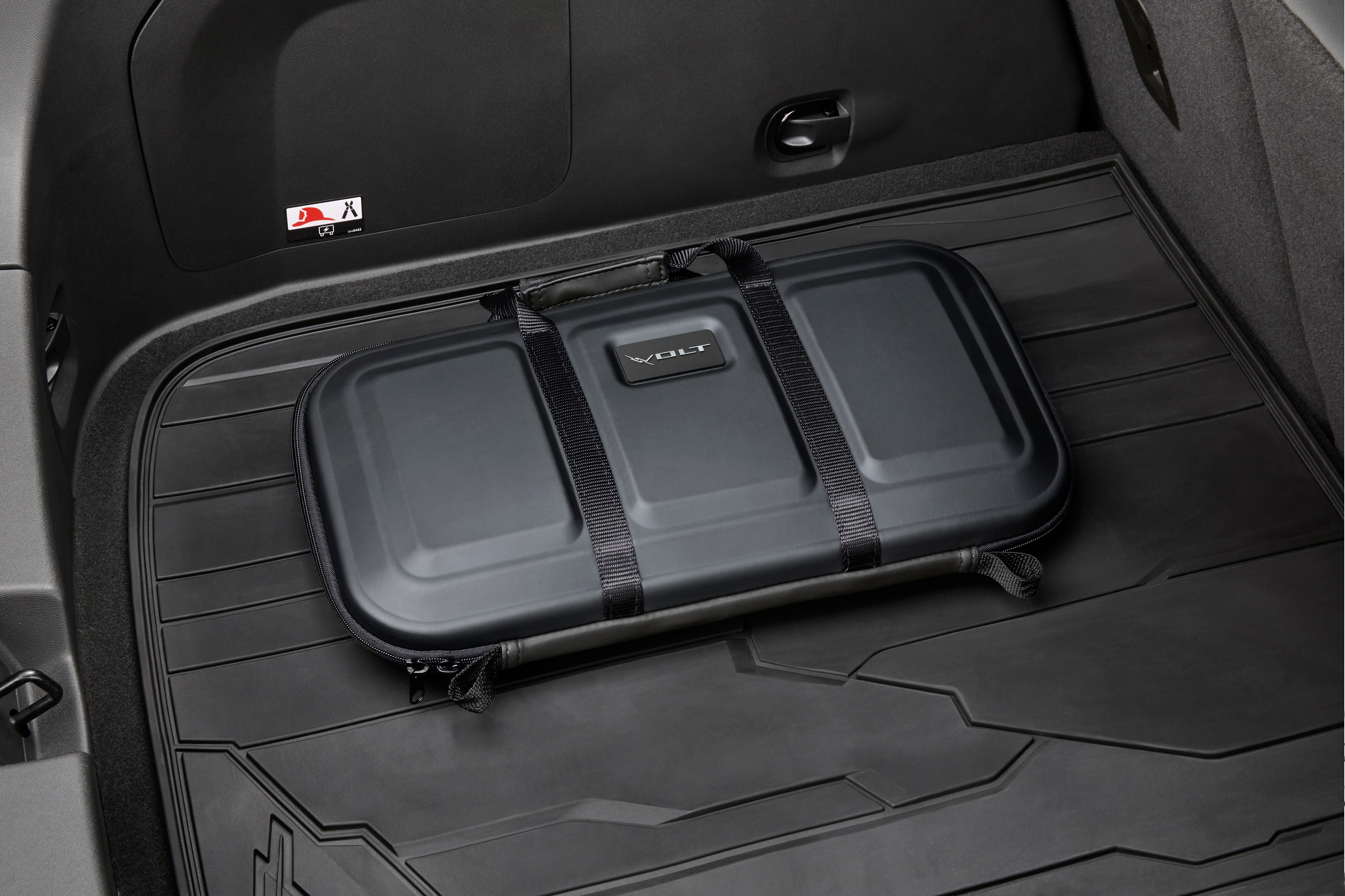 Charging Cord Storage Bag in Black with Volt Script