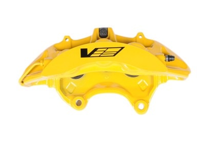 GM Genuine Parts Yellow Front Passenger Side Disc Brake Caliper Assembly