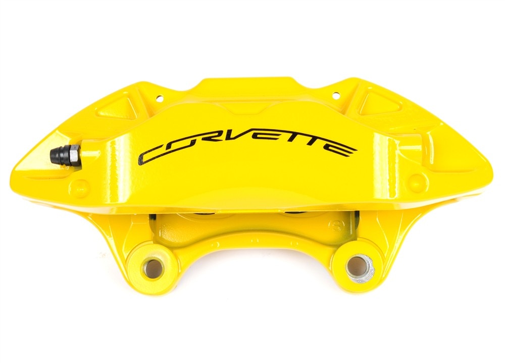 GM Genuine Parts Yellow Front Driver Side Disc Brake Caliper Assembly