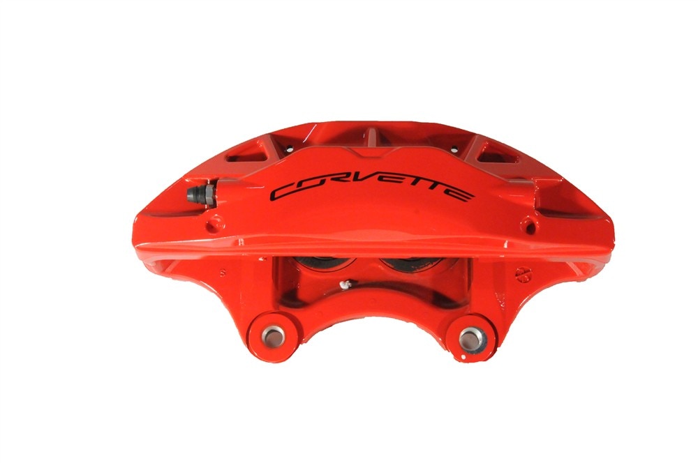 GM Genuine Parts Red Front Driver Side Disc Brake Caliper Assembly